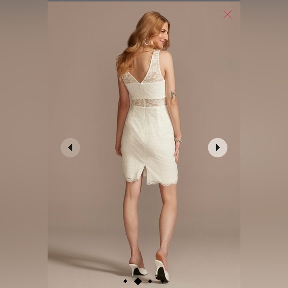 David Bridal White Dress Size 2 - Picture 2 of 4